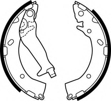 MOTAQUIP VBS702 Комплект гальмівних колодок