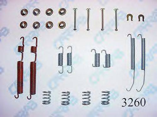 CARRAB BRAKE PARTS 3260 Комплектуючі, гальмівна колодка