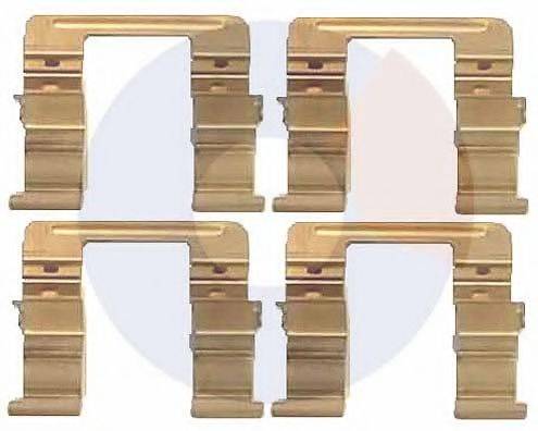 CARRAB BRAKE PARTS 2262 Комплектуючі, колодки дискового гальма