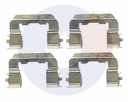 CARRAB BRAKE PARTS 2449 Комплектуючі, колодки дискового гальма