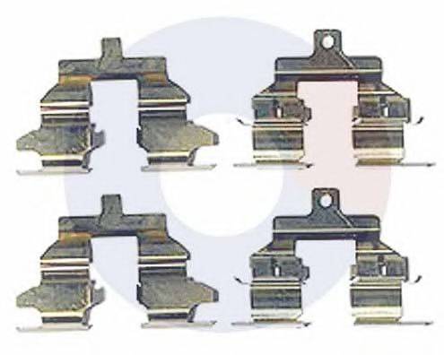 CARRAB BRAKE PARTS 2467 Комплектуючі, колодки дискового гальма