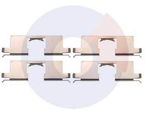 CARRAB BRAKE PARTS 2488 Комплектуючі, колодки дискового гальма