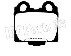 IPS PARTS IBR1260 Комплект гальмівних колодок, дискове гальмо