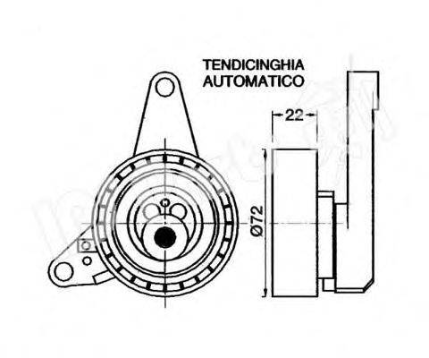 IPS PARTS ITB6W03 Пристрій для натягу ременя, ремінь ГРМ