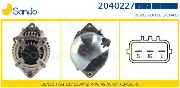 SANDO 20402270 Генератор