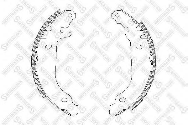 STELLOX 180100SX Комплект гальмівних колодок