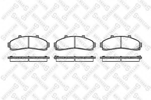 STELLOX 582002BSX Комплект гальмівних колодок, дискове гальмо