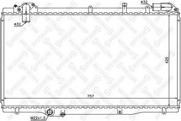 STELLOX 1025274SX Радіатор, охолодження двигуна