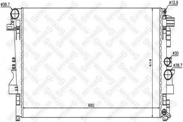 STELLOX 1025401SX Радіатор, охолодження двигуна