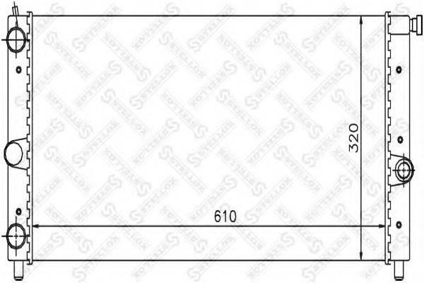 STELLOX 1025746SX Радіатор, охолодження двигуна
