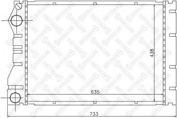 STELLOX 1026197SX Радіатор, охолодження двигуна