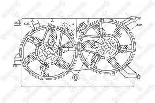 STELLOX 2999056SX Вентилятор, охолодження двигуна
