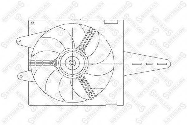 STELLOX 2999090SX Вентилятор, охолодження двигуна