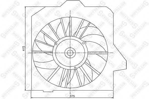 STELLOX 2999109SX Вентилятор, охолодження двигуна