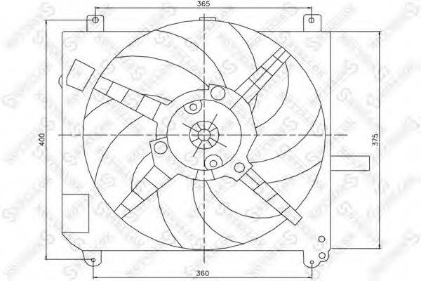 STELLOX 2999112SX Вентилятор, охолодження двигуна