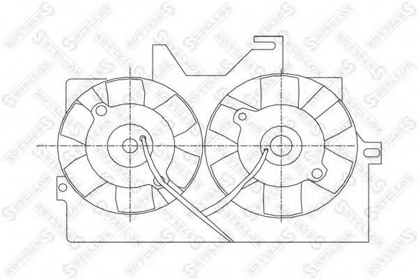 STELLOX 2999199SX Вентилятор, охолодження двигуна