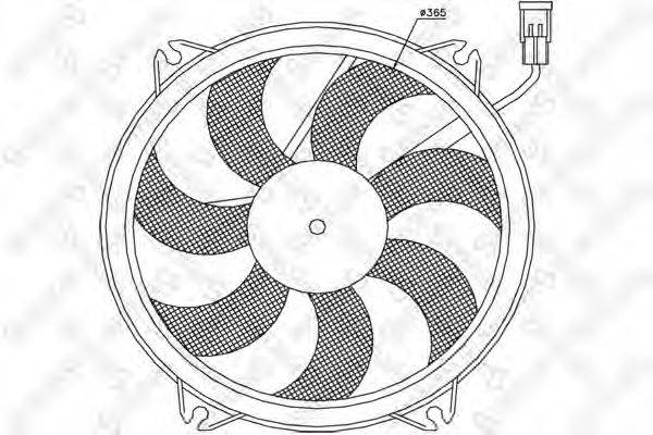 STELLOX 2999277SX Вентилятор, охолодження двигуна