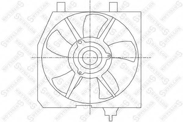 STELLOX 2999449SX Вентилятор, охолодження двигуна