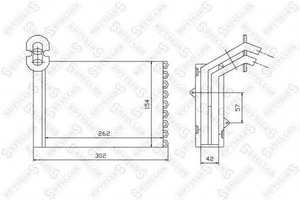 STELLOX 1035075SX Теплообмінник, опалення салону
