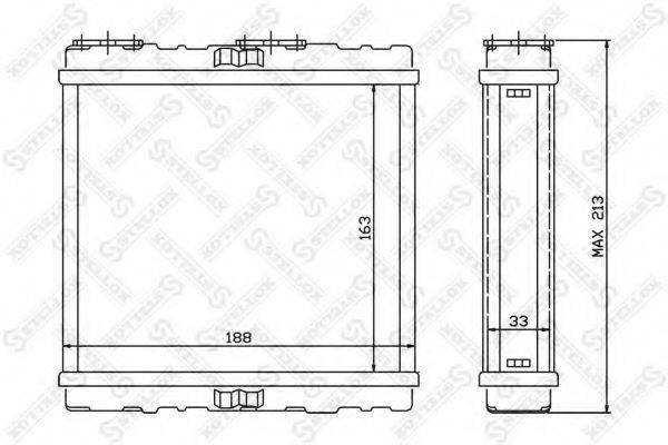 STELLOX 1035216SX Теплообмінник, опалення салону