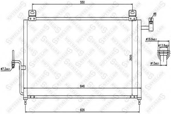 STELLOX 1045331SX Конденсатор, кондиціонер