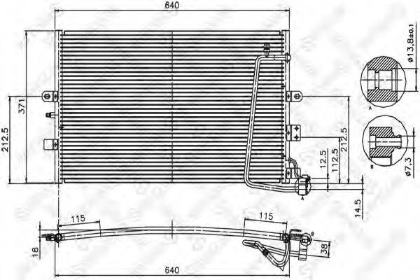 STELLOX 1045386SX Конденсатор, кондиціонер