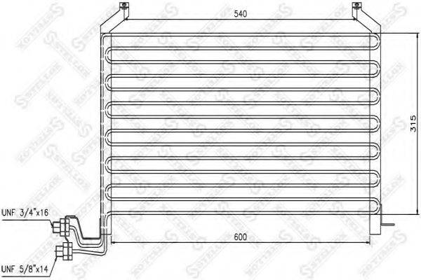 STELLOX 1045573SX Конденсатор, кондиціонер
