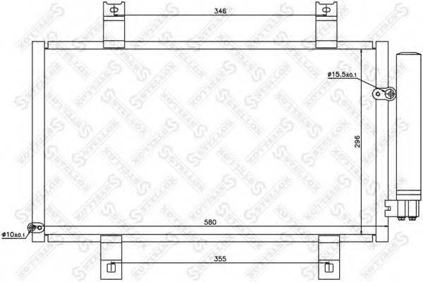 STELLOX 1045607SX Конденсатор, кондиціонер