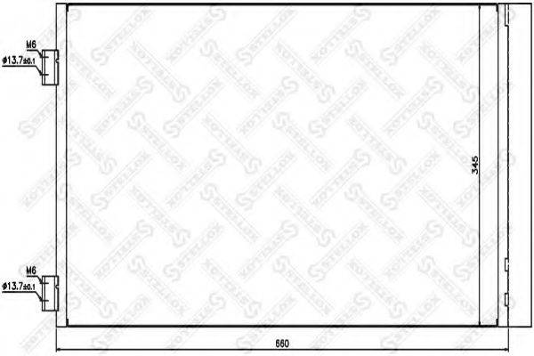 STELLOX 1045724SX Конденсатор, кондиціонер