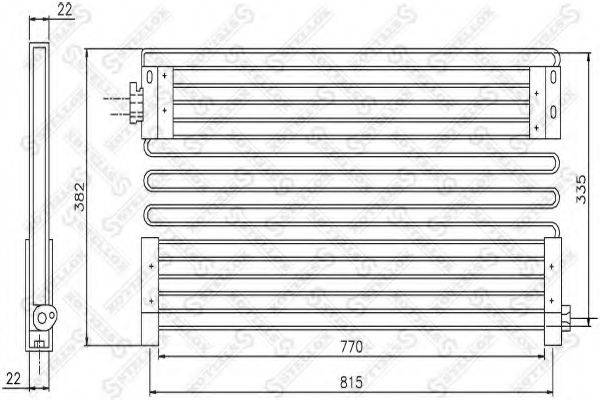 STELLOX 8739105SX Конденсатор, кондиціонер