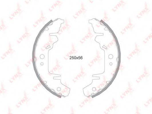 LYNXAUTO BS4401 Комплект гальмівних колодок