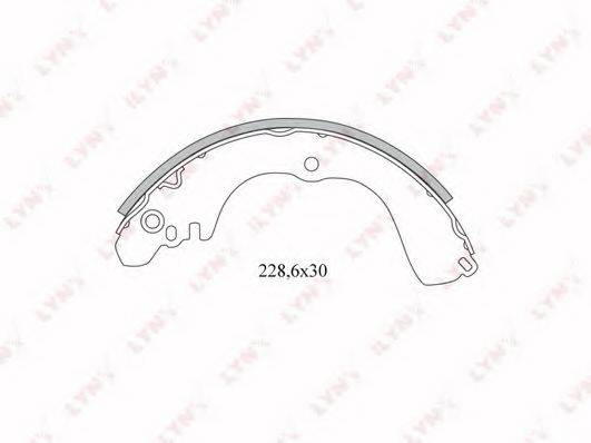 LYNXAUTO BS5501 Комплект гальмівних колодок
