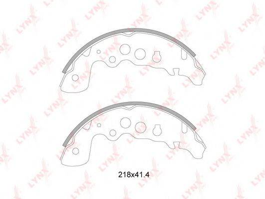 LYNXAUTO BS7305 Комплект гальмівних колодок
