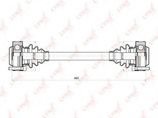 LYNXAUTO CD1401 Приводний вал