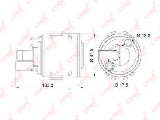 LYNXAUTO LF246M Паливний фільтр