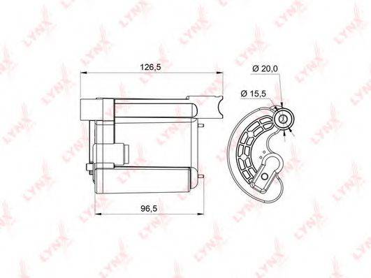 LYNXAUTO LF995M Паливний фільтр