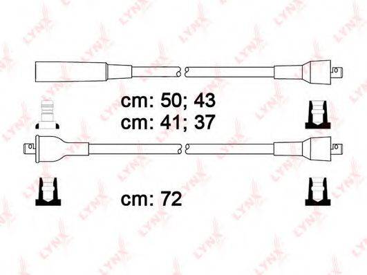 LYNXAUTO SPC4606 Комплект дротів запалювання
