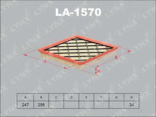 LYNXAUTO LA1570 Повітряний фільтр