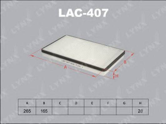 LYNXAUTO LAC407 Фільтр, повітря у внутрішньому просторі