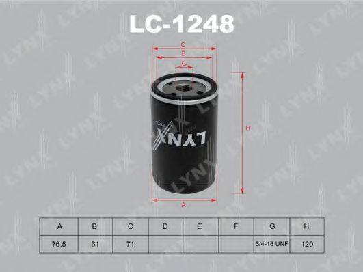 LYNXAUTO LC1248 Масляний фільтр