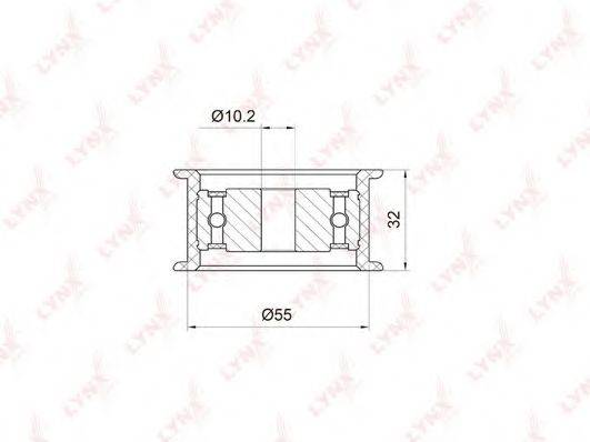 LYNXAUTO PB3011 Паразитний / Ведучий ролик, зубчастий ремінь