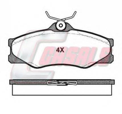 CASALS BKM517 Комплект гальмівних колодок, дискове гальмо