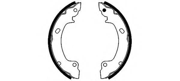 HELLA PAGID 8DB355001161 Комплект гальмівних колодок