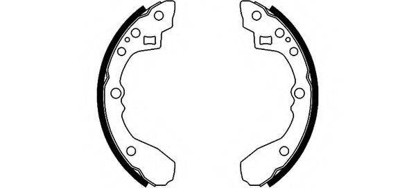 HELLA PAGID 8DB355002331 Комплект гальмівних колодок