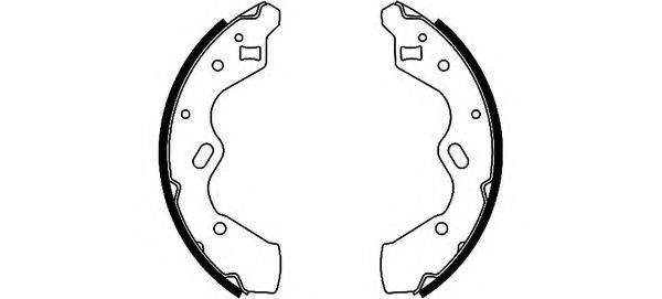 HELLA PAGID 8DB355002351 Комплект гальмівних колодок