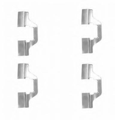 HELLA PAGID 8DZ355203811 Комплектуючі, колодки дискового гальма