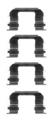 HELLA PAGID 8DZ355203951 Комплектуючі, колодки дискового гальма