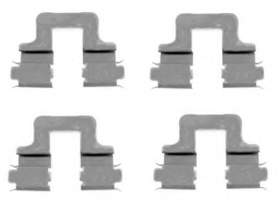 HELLA PAGID 8DZ355203551 Комплектуючі, колодки дискового гальма