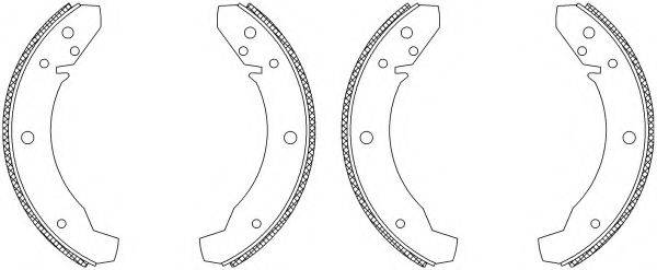 HELLA PAGID 8DB355003521 Комплект гальмівних колодок