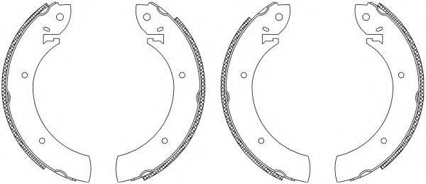 HELLA PAGID 8DB355003251 Комплект гальмівних колодок